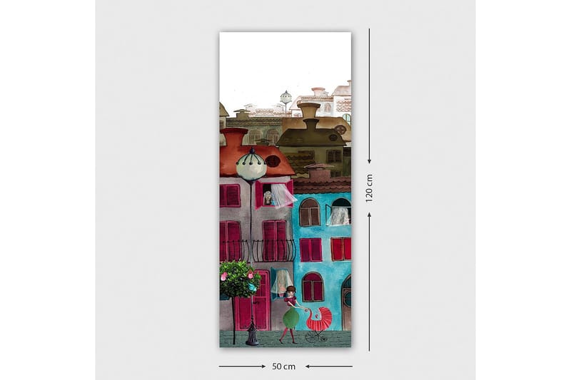 Canvastavla DKY Cities & Countries Flerfärgad - 50x120 cm - Inredning - Tavlor & konst - Canvastavlor