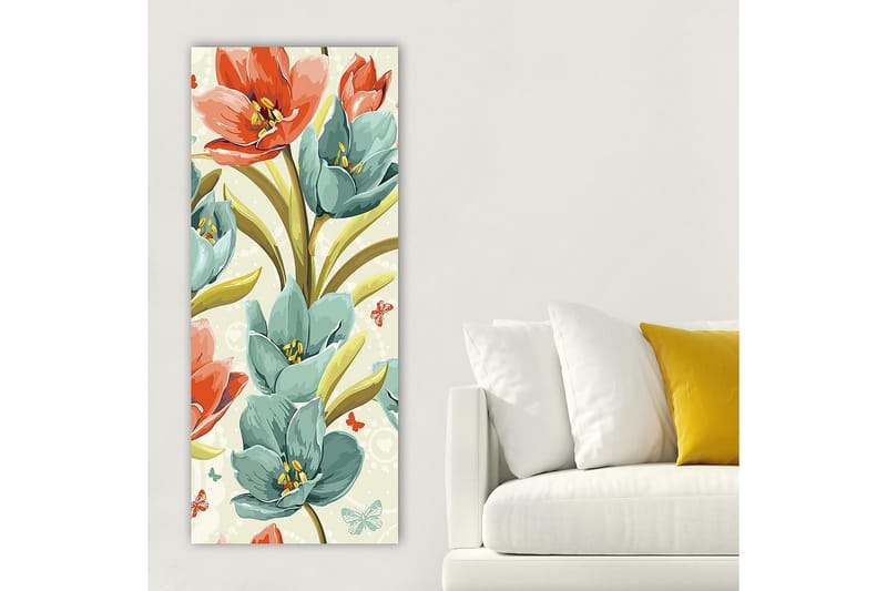 Canvastavla DKY Floral & Botanical Flerfärgad - 50x120 cm - Inredning - Tavlor & konst - Canvastavlor