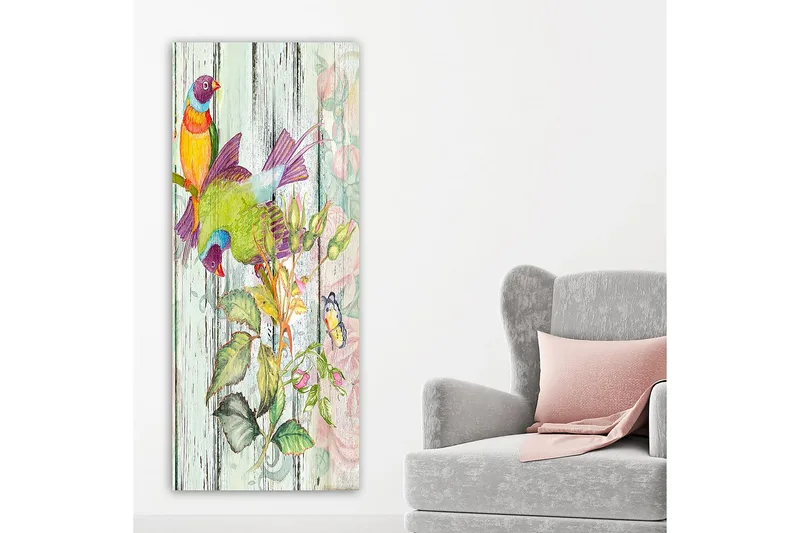 Canvastavla DKY Floral & Botanical Flerfärgad - 50x120 cm - Inredning - Tavlor & konst - Canvastavlor
