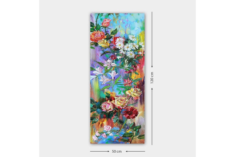 Canvastavla DKY Floral & Botanical Flerfärgad - 50x120 cm - Inredning - Tavlor & konst - Canvastavlor