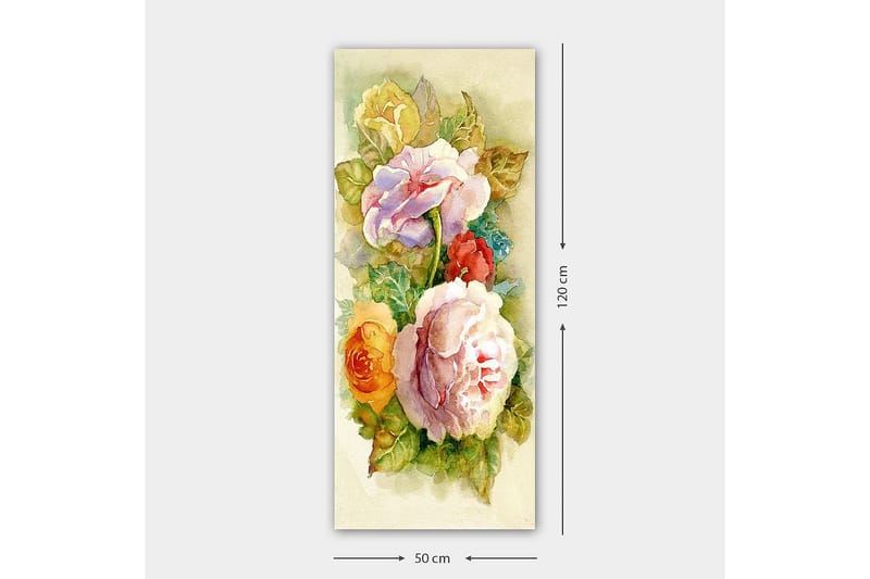 Canvastavla DKY Floral & Botanical Flerfärgad - 50x120 cm - Inredning - Tavlor & konst - Canvastavlor