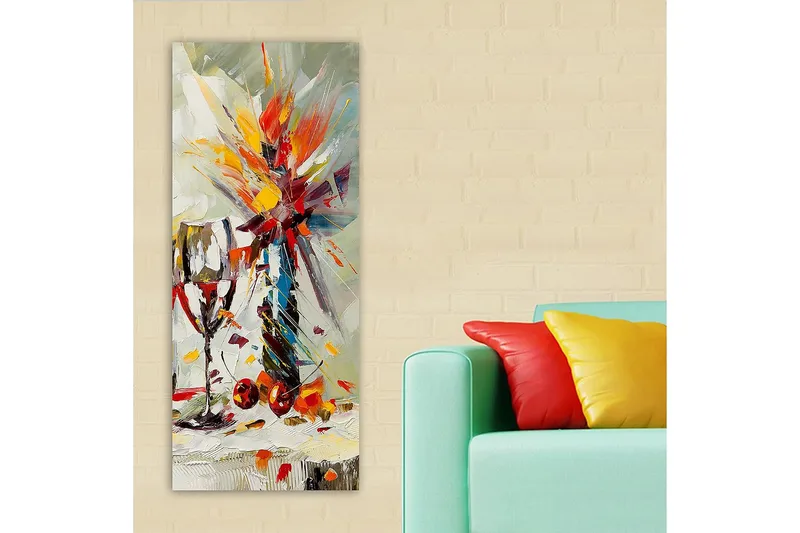 Canvastavla DKY Floral & Botanical Flerfärgad - 50x120 cm - Inredning - Tavlor & konst - Canvastavlor