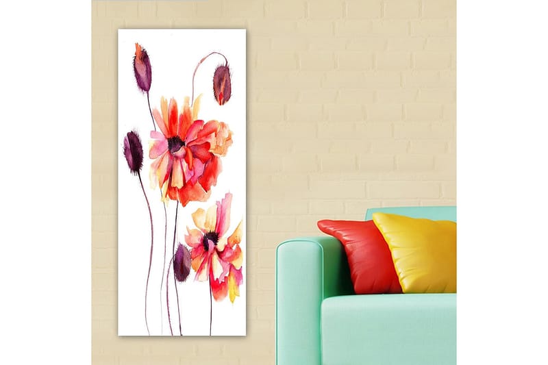 Canvastavla DKY Floral & Botanical Flerfärgad - 50x120 cm - Inredning - Tavlor & konst - Canvastavlor