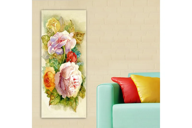 Canvastavla DKY Floral & Botanical Flerfärgad - 50x120 cm - Inredning - Tavlor & konst - Canvastavlor