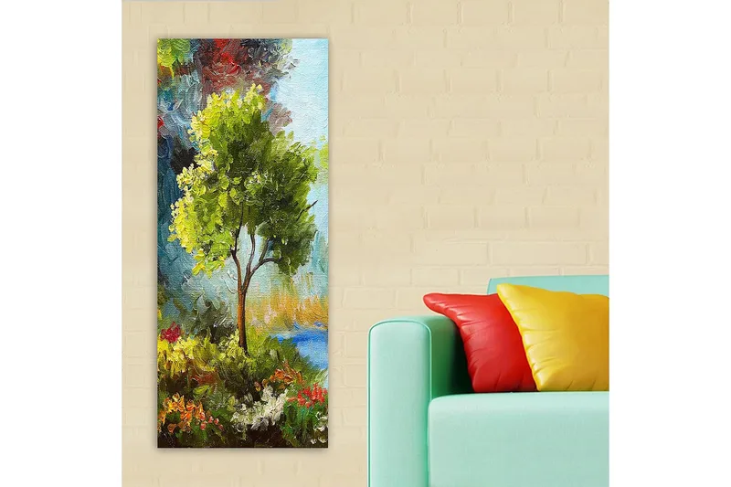 Canvastavla DKY Floral & Botanical Flerfärgad - 50x120 cm - Inredning - Tavlor & konst - Canvastavlor