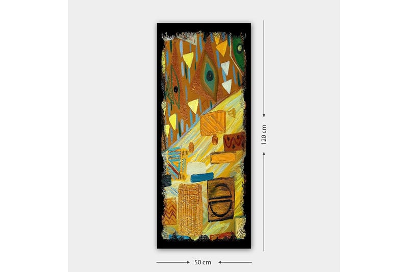 Canvastavla DKY Geometric Flerfärgad - 50x120 cm - Inredning - Tavlor & konst - Canvastavlor