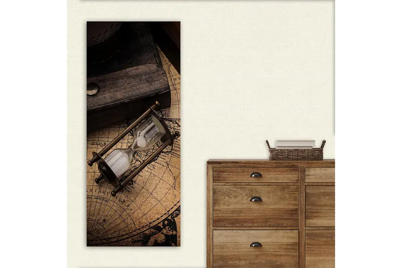 Canvastavla DKY Map Flerfärgad - 50x120 cm - Inredning - Tavlor & konst - Canvastavlor