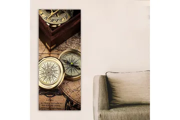 Canvastavla DKY Map Flerfärgad - 50x120 cm - Inredning - Tavlor & konst - Canvastavlor