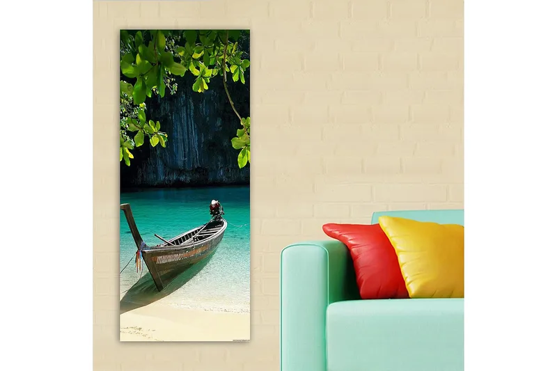 Canvastavla DKY Nautical & Beach Flerfärgad - 50x120 cm - Inredning - Tavlor & konst - Canvastavlor