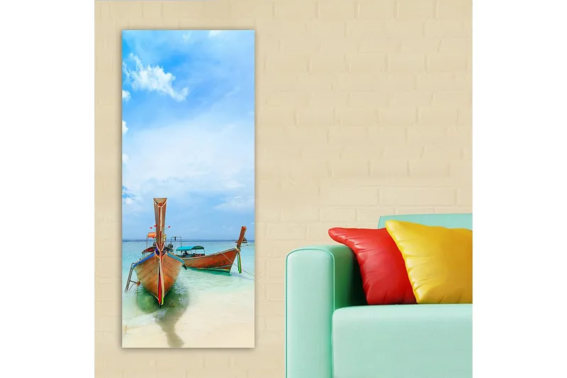 Canvastavla DKY Nautical & Beach Flerfärgad - 50x120 cm - Inredning - Tavlor & konst - Canvastavlor