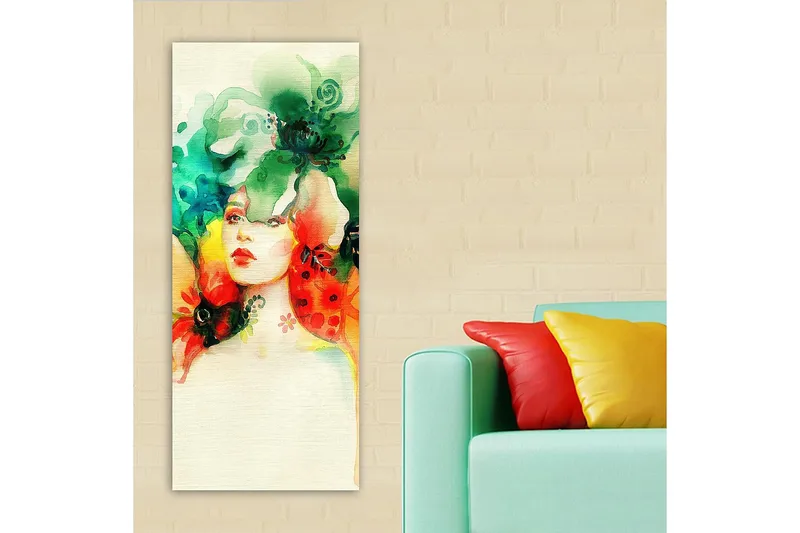 Canvastavla DKY Spiritual Flerfärgad - 50x120 cm - Inredning - Tavlor & konst - Canvastavlor