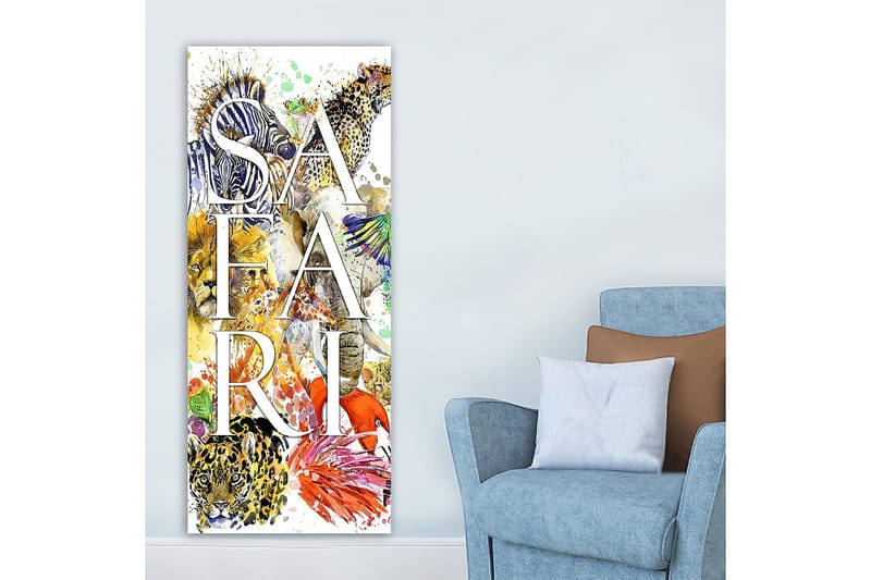 Canvastavla DKY Text Flerfärgad - 50x120 cm - Inredning - Tavlor & konst - Canvastavlor