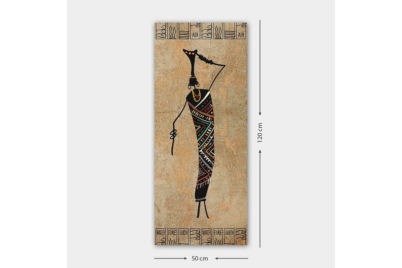 Canvastavla DKY World Cultures Flerfärgad - 50x120 cm - Inredning - Tavlor & konst - Canvastavlor
