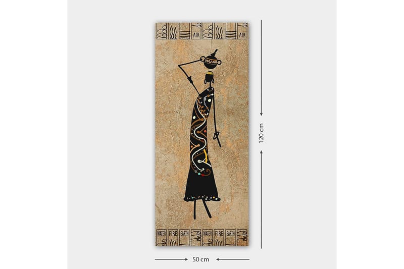 Canvastavla DKY World Cultures Flerfärgad - 50x120 cm - Inredning - Tavlor & konst - Canvastavlor