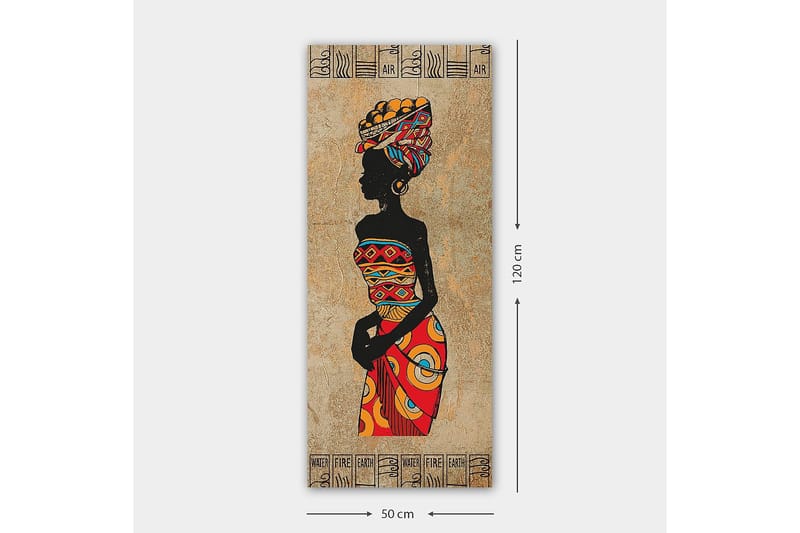 Canvastavla DKY World Cultures Flerfärgad - 50x120 cm - Inredning - Tavlor & konst - Canvastavlor