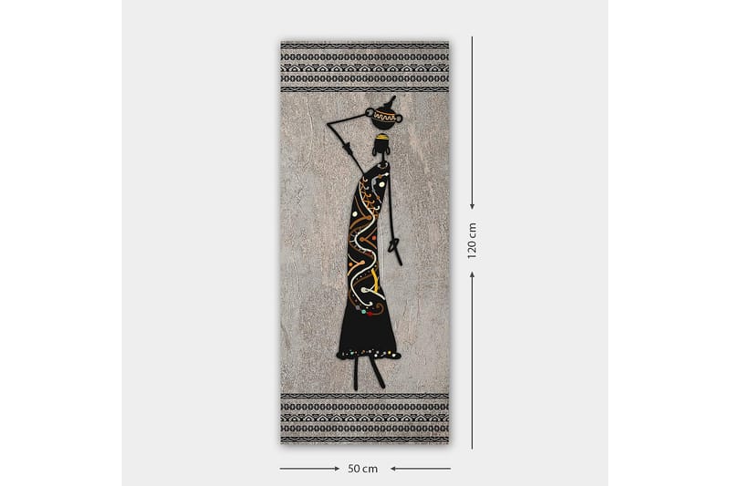 Canvastavla DKY World Cultures Flerfärgad - 50x120 cm - Inredning - Tavlor & konst - Canvastavlor