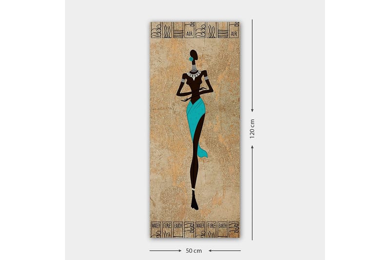 Canvastavla DKY World Cultures Flerfärgad - 50x120 cm - Inredning - Tavlor & konst - Canvastavlor