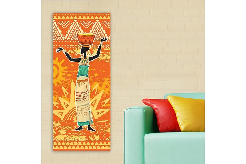 Canvastavla DKY World Cultures Flerfärgad - 50x120 cm - Inredning - Tavlor & konst - Canvastavlor