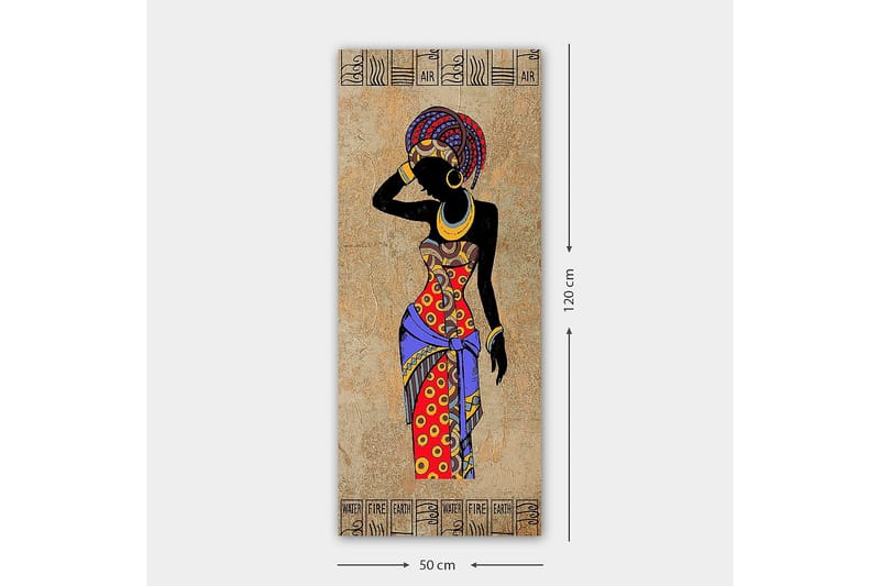 Canvastavla DKY World Cultures Flerfärgad - 50x120 cm - Inredning - Tavlor & konst - Canvastavlor