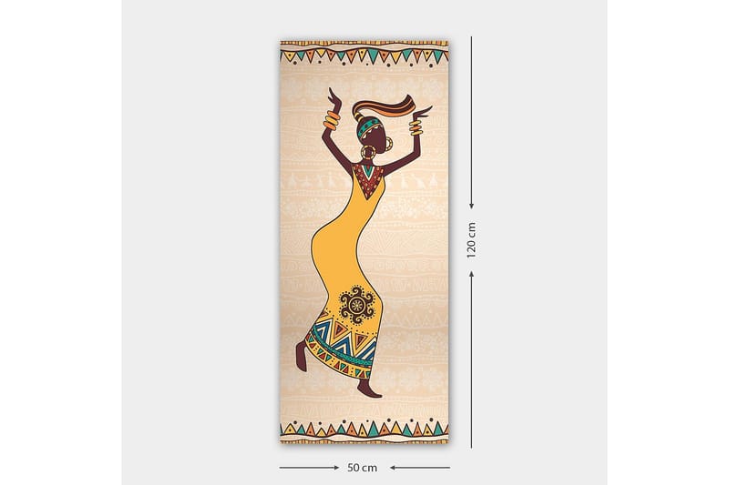 Canvastavla DKY World Cultures Flerfärgad - 50x120 cm - Inredning - Tavlor & konst - Canvastavlor