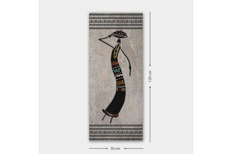 Canvastavla DKY World Cultures Flerfärgad - 50x120 cm - Inredning - Tavlor & konst - Canvastavlor