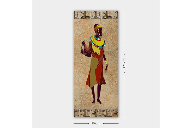 Canvastavla DKY World Cultures Flerfärgad - 50x120 cm - Inredning - Tavlor & konst - Canvastavlor