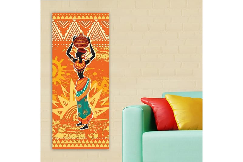 Canvastavla DKY World Cultures Flerfärgad - 50x120 cm - Inredning - Tavlor & konst - Canvastavlor