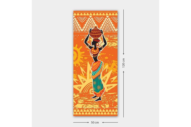 Canvastavla DKY World Cultures Flerfärgad - 50x120 cm - Inredning - Tavlor & konst - Canvastavlor