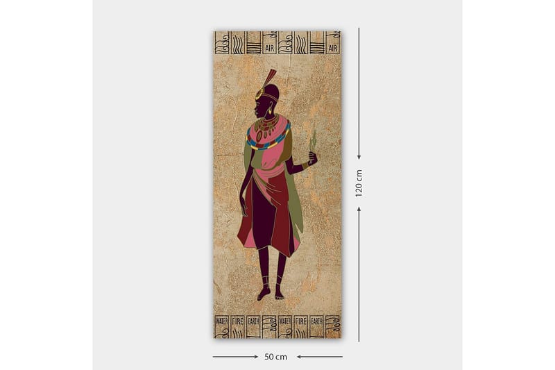 Canvastavla DKY World Cultures Flerfärgad - 50x120 cm - Inredning - Tavlor & konst - Canvastavlor