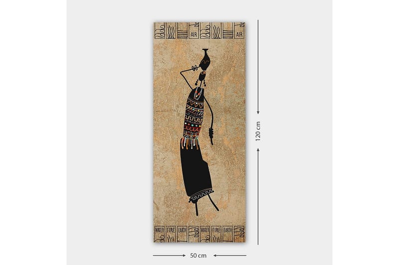 Canvastavla DKY World Cultures Flerfärgad - 50x120 cm - Inredning - Tavlor & konst - Canvastavlor