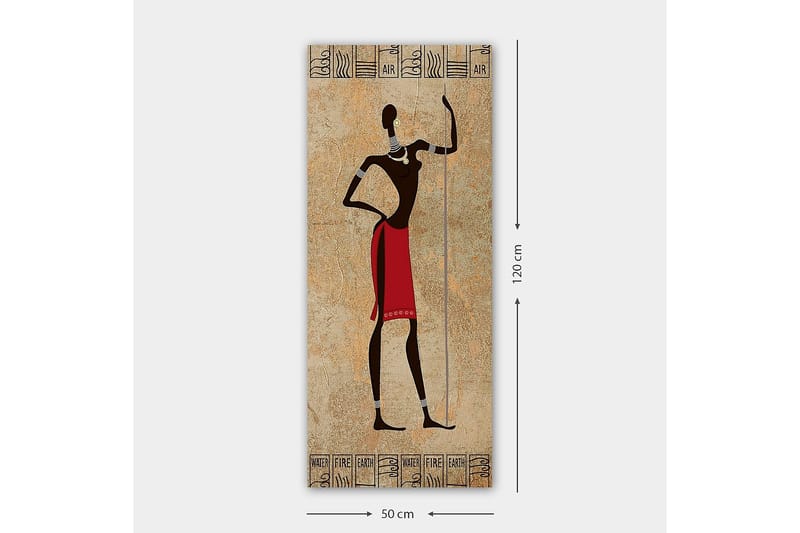 Canvastavla DKY World Cultures Flerfärgad - 50x120 cm - Inredning - Tavlor & konst - Canvastavlor