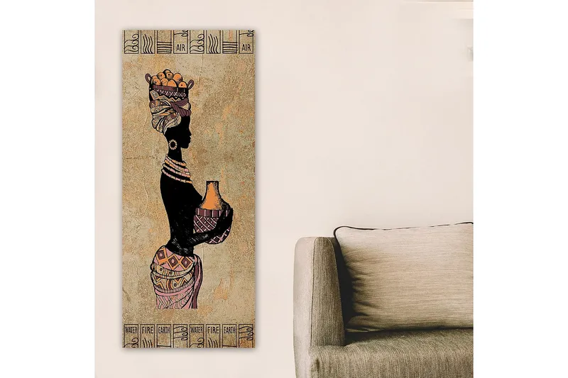 Canvastavla DKY World Cultures Flerfärgad - 50x120 cm - Inredning - Tavlor & konst - Canvastavlor