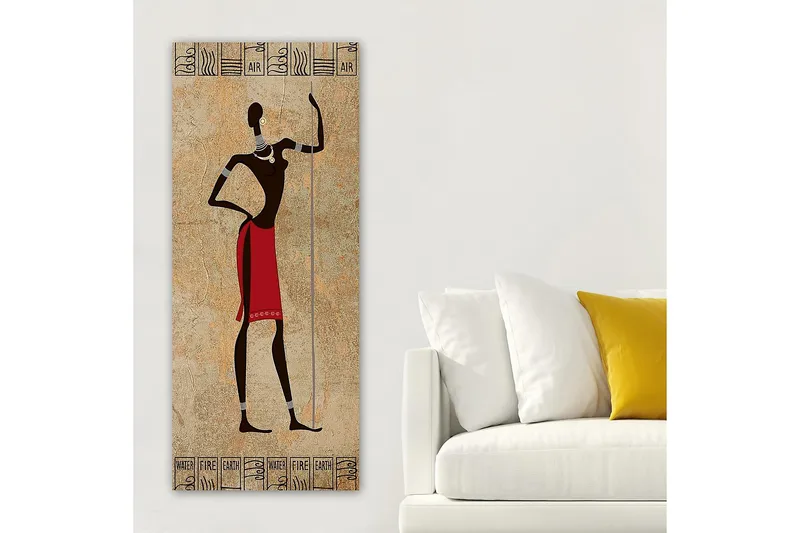 Canvastavla DKY World Cultures Flerfärgad - 50x120 cm - Inredning - Tavlor & konst - Canvastavlor