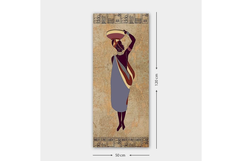 Canvastavla DKY World Cultures Flerfärgad - 50x120 cm - Inredning - Tavlor & konst - Canvastavlor