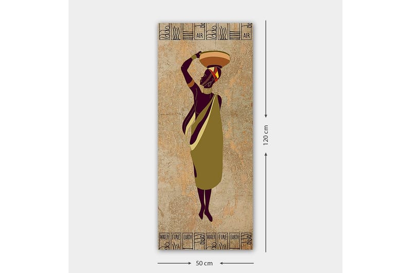Canvastavla DKY World Cultures Flerfärgad - 50x120 cm - Inredning - Tavlor & konst - Canvastavlor
