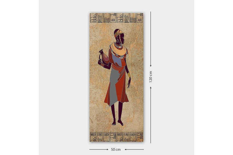 Canvastavla DKY World Cultures Flerfärgad - 50x120 cm - Inredning - Tavlor & konst - Canvastavlor