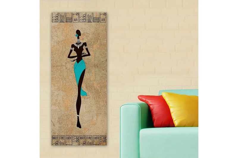 Canvastavla DKY World Cultures Flerfärgad - 50x120 cm - Inredning - Tavlor & konst - Canvastavlor