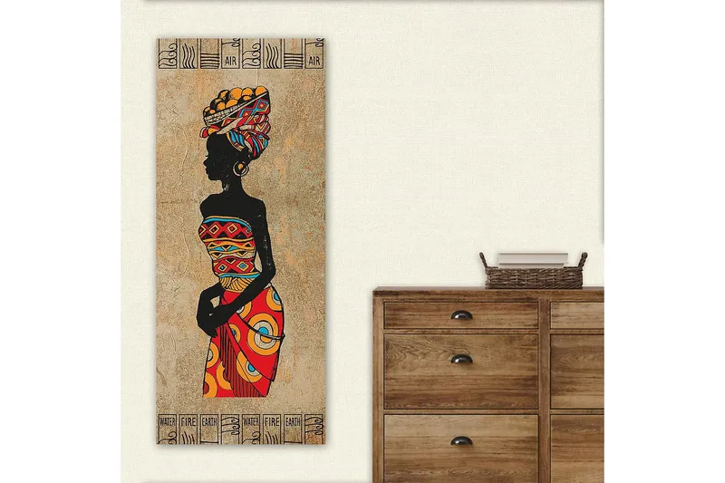 Canvastavla DKY World Cultures Flerfärgad - 50x120 cm - Inredning - Tavlor & konst - Canvastavlor