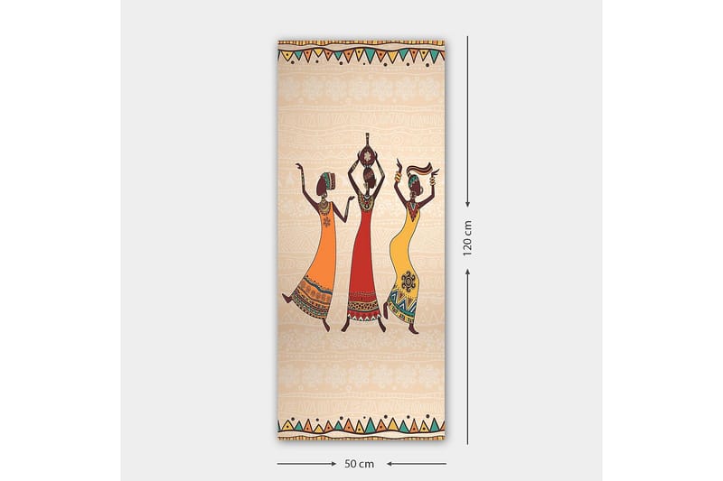 Canvastavla DKY World Cultures Flerfärgad - 50x120 cm - Inredning - Tavlor & konst - Canvastavlor