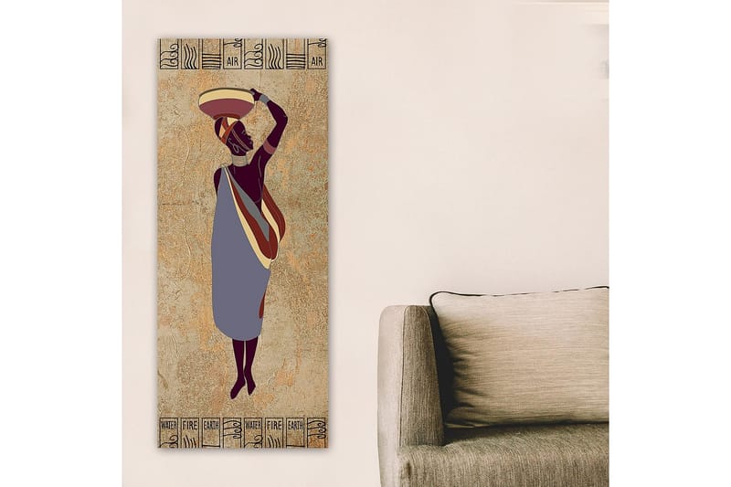 Canvastavla DKY World Cultures Flerfärgad - 50x120 cm - Inredning - Tavlor & konst - Canvastavlor