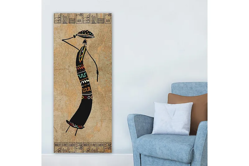 Canvastavla DKY World Cultures Flerfärgad - 50x120 cm - Inredning - Tavlor & konst - Canvastavlor