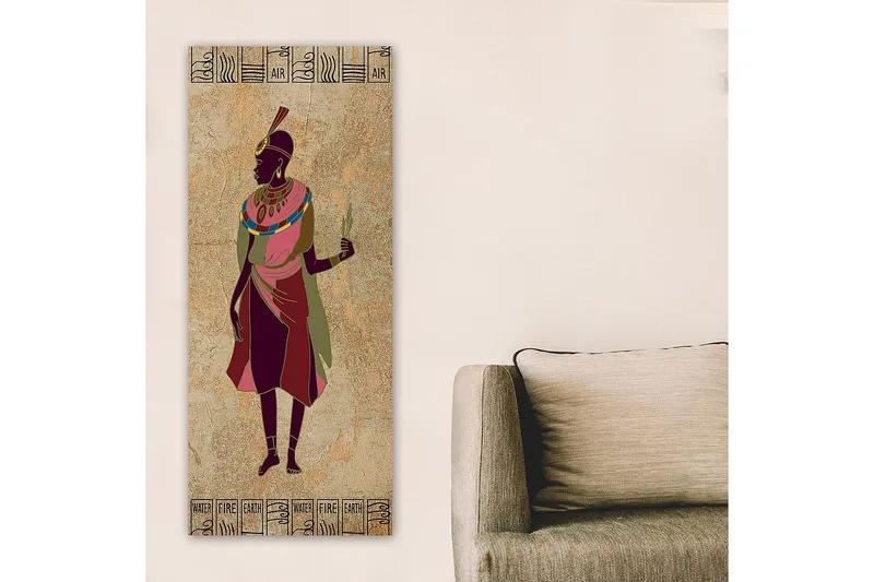 Canvastavla DKY World Cultures Flerfärgad - 50x120 cm - Inredning - Tavlor & konst - Canvastavlor