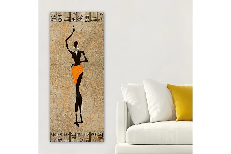 Canvastavla DKY People Flerfärgad - 50x120 cm - Inredning - Tavlor & konst - Canvastavlor