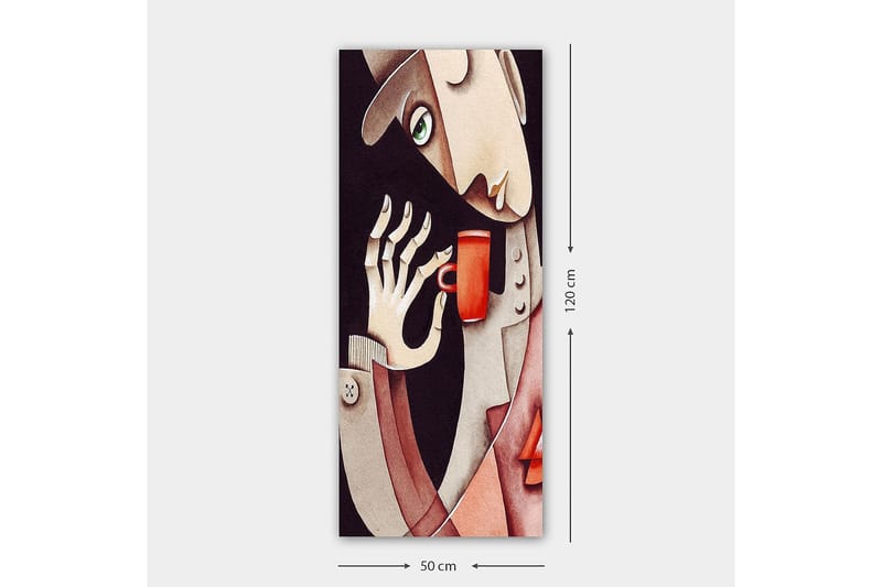 Canvastavla DKY People Flerfärgad - 50x120 cm - Inredning - Tavlor & konst - Canvastavlor