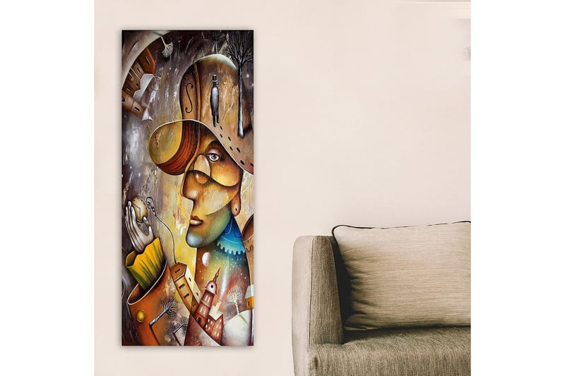 Canvastavla DKY People Flerfärgad - 50x120 cm - Inredning - Tavlor & konst - Canvastavlor
