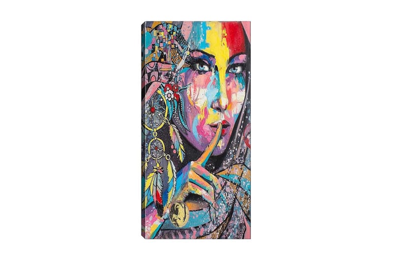 Canvastavla DKY People Flerfärgad - 50x120 cm - Inredning - Tavlor & konst - Canvastavlor