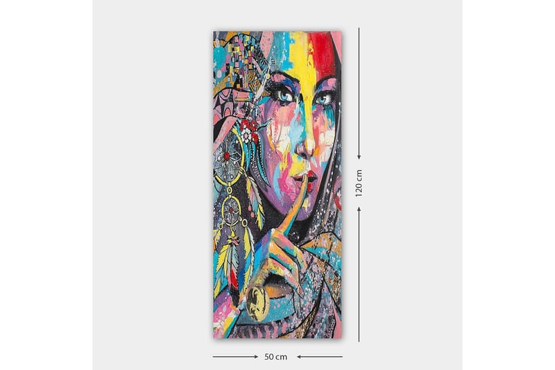 Canvastavla DKY People Flerfärgad - 50x120 cm - Inredning - Tavlor & konst - Canvastavlor
