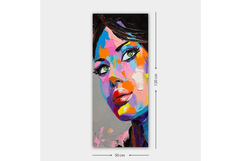 Canvastavla DKY People Flerfärgad - 50x120 cm - Inredning - Tavlor & konst - Canvastavlor