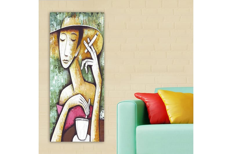 Canvastavla DKY People Flerfärgad - 50x120 cm - Inredning - Tavlor & konst - Canvastavlor