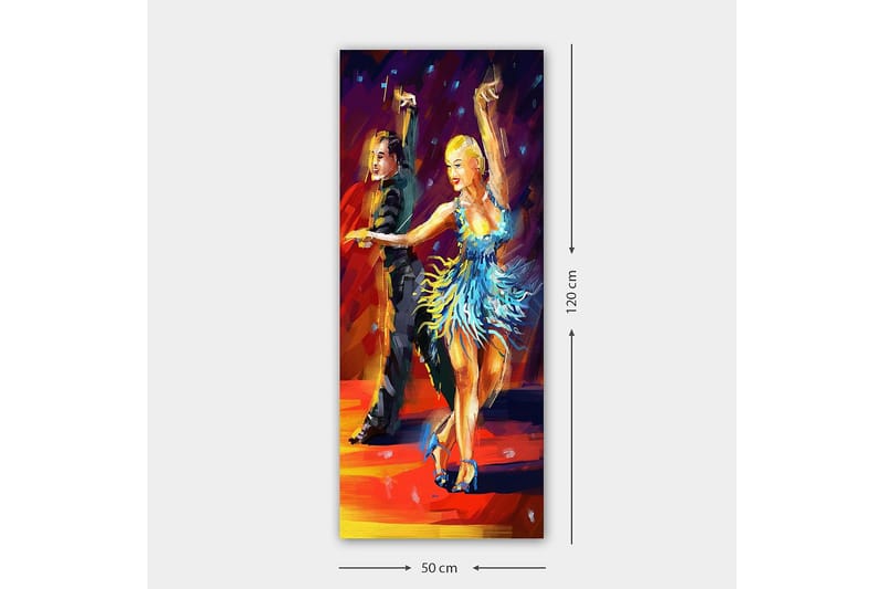 Canvastavla DKY People Flerfärgad - 50x120 cm - Inredning - Tavlor & konst - Canvastavlor